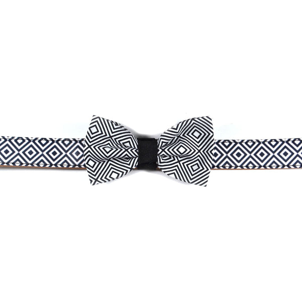 The "BW Squary" Dog Bow Tie - ArgusCollar