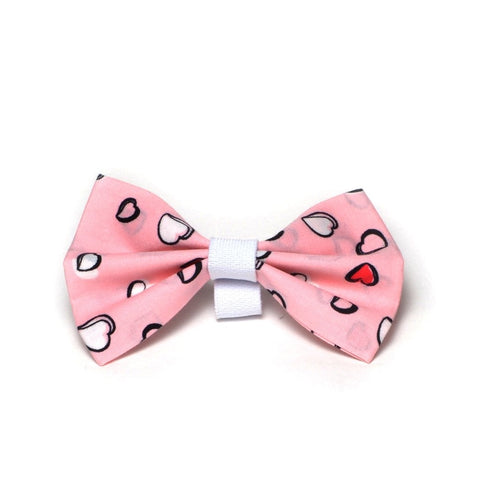 The "Love hearts" Dog Bow Tie - ArgusCollar