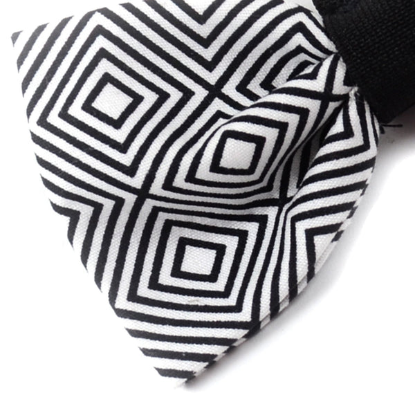 The "BW Squary" Dog Bow Tie - ArgusCollar